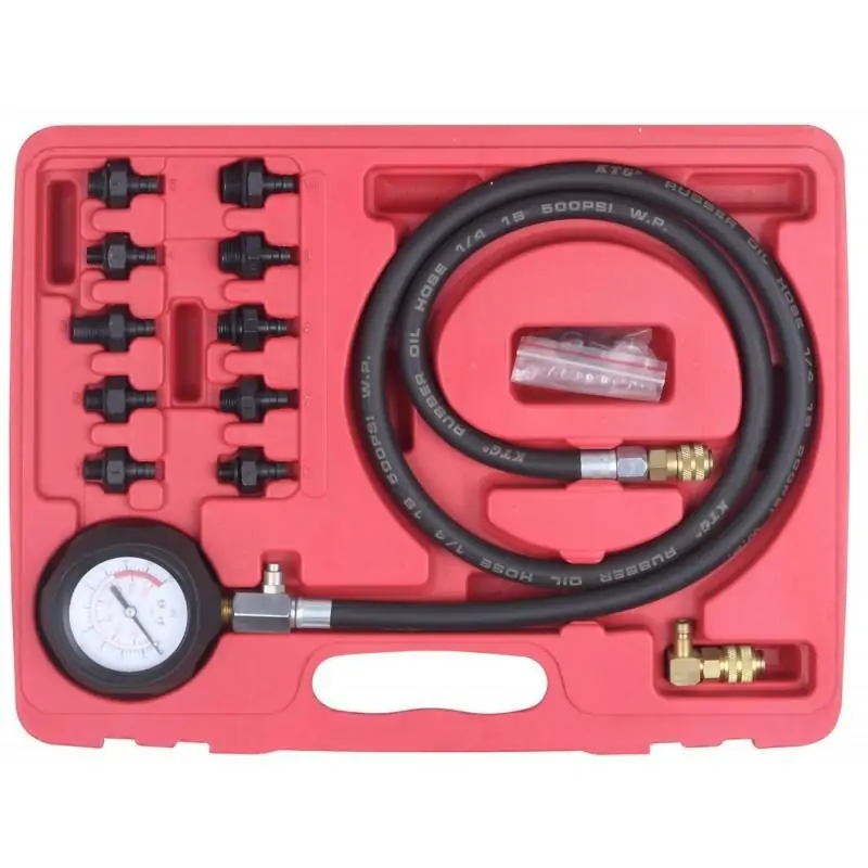 Miernik ciśnienia oleju z końcówkami