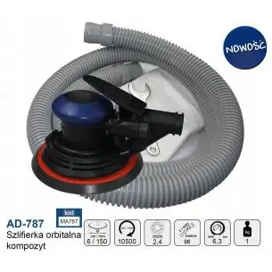 Adler szlifierka orbitalna 6'' 150mm profesjonalna