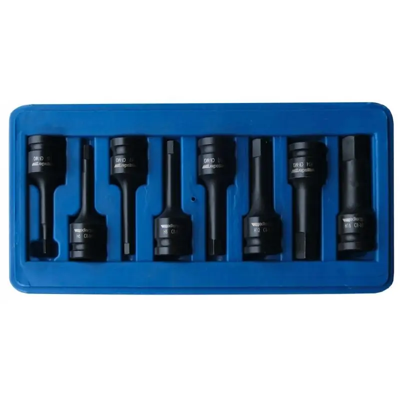 AD-08 Zestaw nasadek imbusowych 1/2" - 8 szt