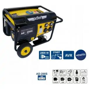 ADLER Agregat prądotwórczy 2,8 kW AD-288S