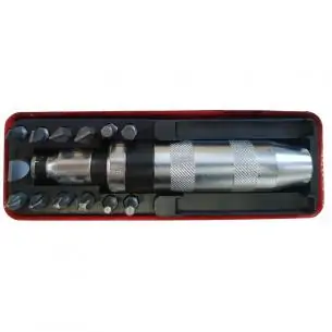 Wkrętak automatyczny do pobijania z 8 końcówkami bitów