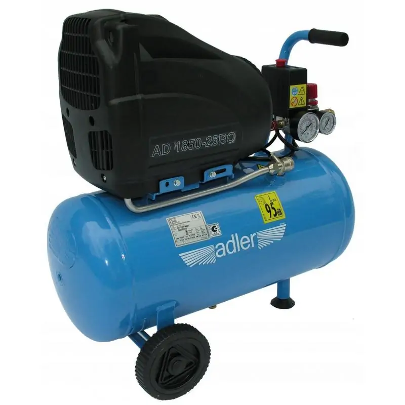 AD 1850-25BO Sprężarka jednocylindrowa bezolejowa