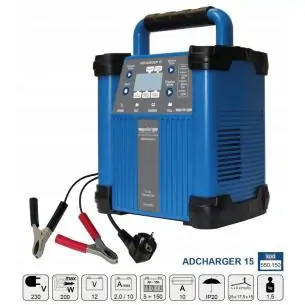 ADLER ADCHARGER 15 Prostownik elektroniczny