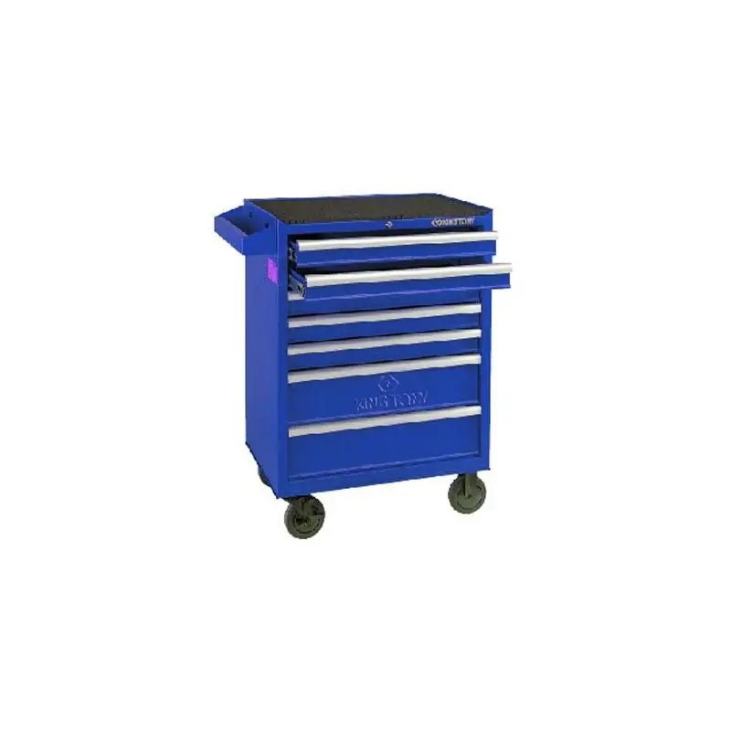 WÓZEK WARSZTATOWY 7 SZUFLAD (BEZ NARZĘDZI) - NIEBIESKI, PROWADNICE ŁOŻYSKOWANE