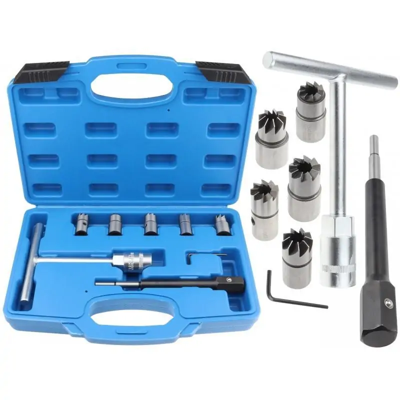 Zestaw frezów do gniazd wtryskiwaczy 5 szt