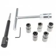 Zestaw frezów do gniazd wtryskiwaczy 5 szt