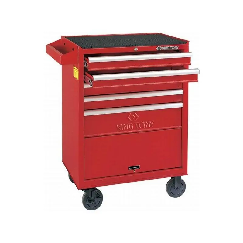 WÓZEK WARSZTATOWY 87432-5B - CZERWONY, Z ZESTAWEM NARZĘDZI 173cz.