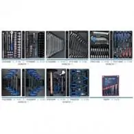 WÓZEK WARSZTATOWY 87432-5B - CZERWONY, Z ZESTAWEM NARZĘDZI 173cz.