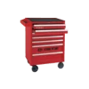 WÓZEK WARSZTATOWY 87434-7B - CZERWONY, Z ZESTAWEM NARZĘDZI 286cz., WYTŁOCZKI Z PIANKI