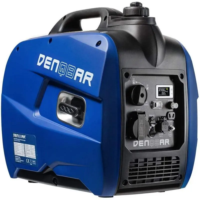 DENQBAR Inwerterowy generator prądu, 2100 W, awaryjny agregat prądotwórczy