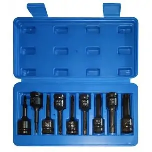 Zestaw nasadek udarowych TORX 1/2 cala