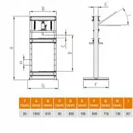 Prasa hydrauliczna 20 ton