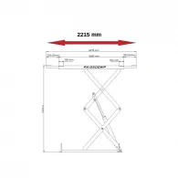 PODNOŚNIK NOŻYCOWY PODPOSADZKOWY 3.5T NORMET