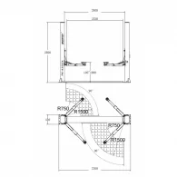 Podnośnik dwukolumnowy 4,5T PK-4500A AUTOMAT 230V