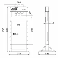 PRASA HYDRAULICZNA WARSZTATOWA 30T NORMET
