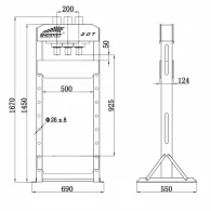 PRASA HYDRAULICZNA WARSZTATOWA 20T NORMET