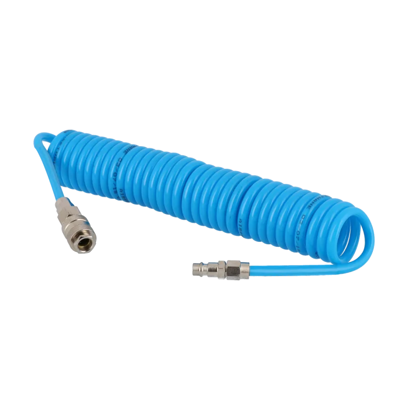 wąż spiralny PU 8 x 5 mm uzbrojony 5m