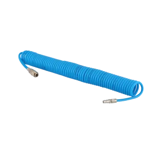 wąż spiralny PU 8 x 5 mm uzbrojony 10m