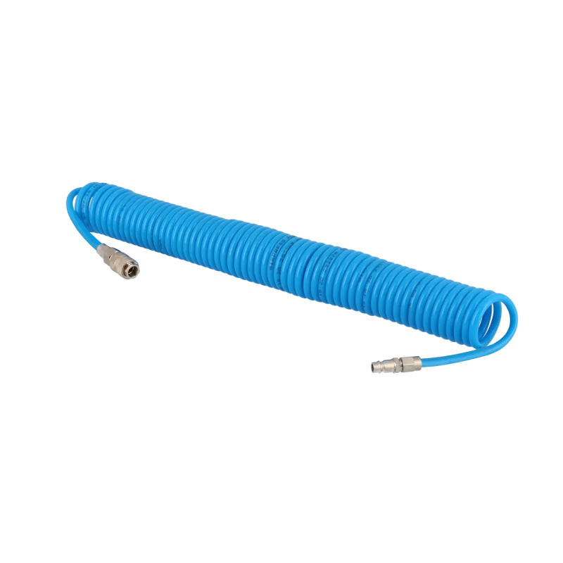 wąż spiralny PU 8 x 5 mm uzbrojony 10m