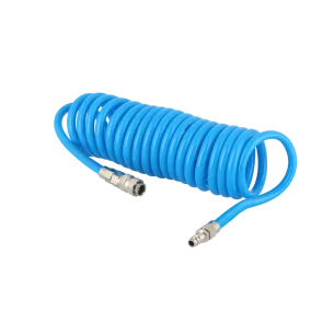 wąż spiralny PU 12 x 8 mm uzbrojony 5m