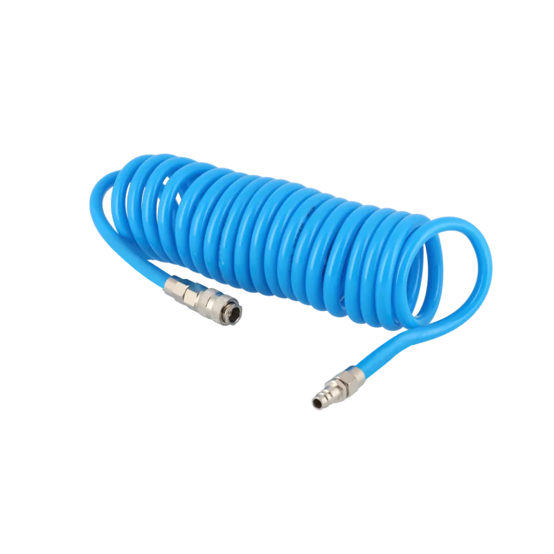 wąż spiralny PU 12 x 8 mm uzbrojony 5m