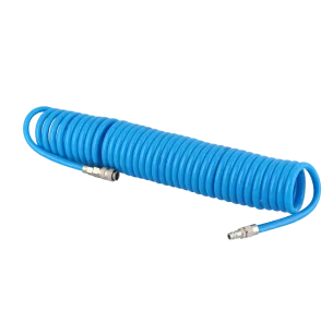 wąż spiralny PU 12 x 8 mm uzbrojony 10m