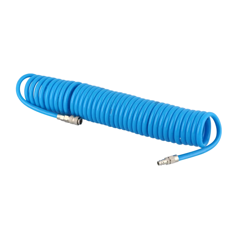 wąż spiralny PU 12 x 8 mm uzbrojony 10m