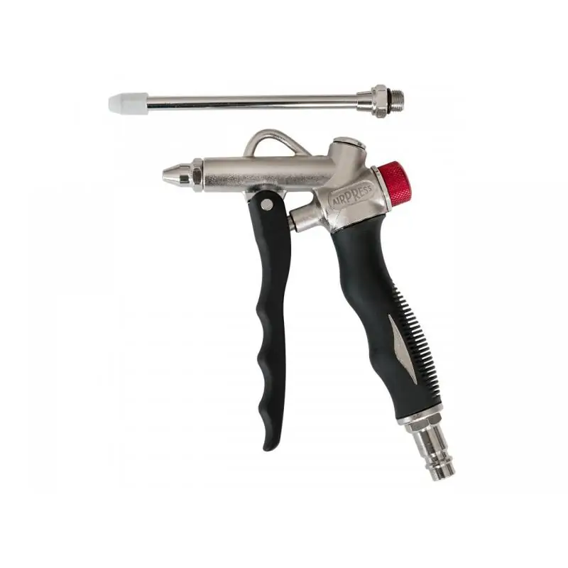 Pistolet do przedmuchu z regulacją + 2 końcówki (krótka i długa)