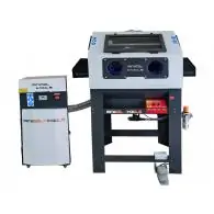 Kabinowa piaskarka inżektorowa, pojemność kabiny 400 lInjector cabinet sandblaster, capacity 400 l
