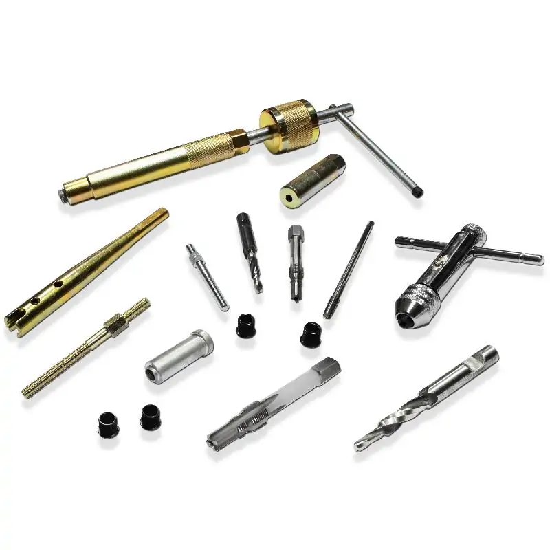 Przyrząd do rozwiercania urwanej świecy żarowej M8 i M9 mm bez demontażu głowicy