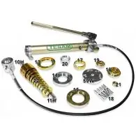 VW, Seat, Skoda - Przyrząd / ściągacz hydrauliczny do wymiany piasty / łożyska koła z ABS, oraz z łożyskami dwurzędowymi