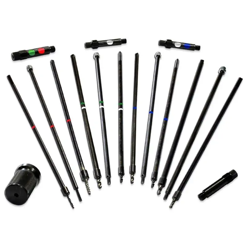 Zestaw MAX do wyciągania urwanego żarnika świecy żarowej M10x1mm, M10x1,25mm, HDI M8x1mm, M9x1, Toyota D4D M10x1,25 mm i inne