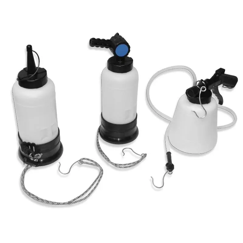 Przyrząd do wymiany i odpowietrzania układów hamulcowych