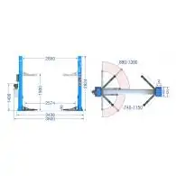 Podnośnik dwukolumnowy 4200kg Twin Busch TW242A