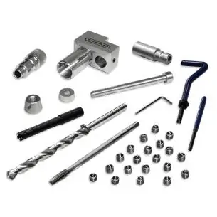 Zestaw narzędzi do rozwiercania urwanej śruby wtryskiwacza