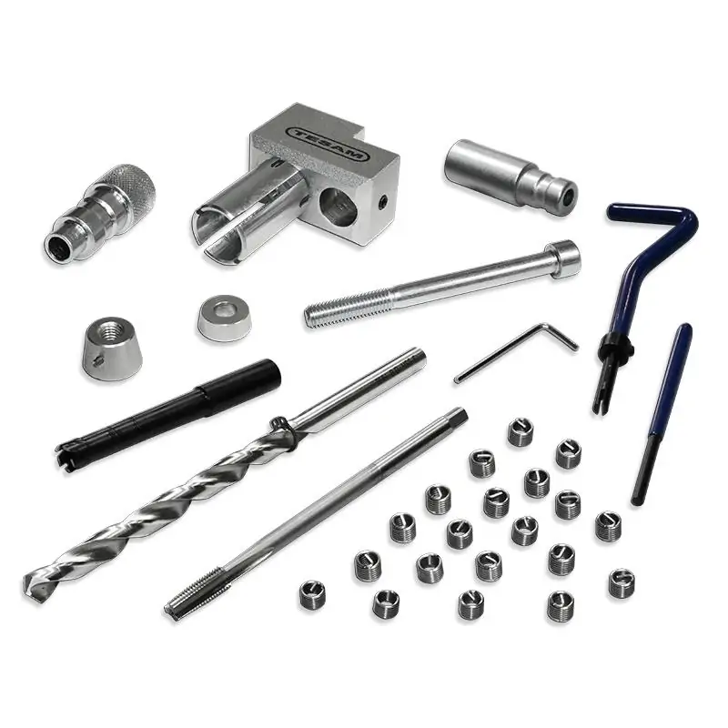 Zestaw narzędzi do rozwiercania urwanej śruby wtryskiwacza