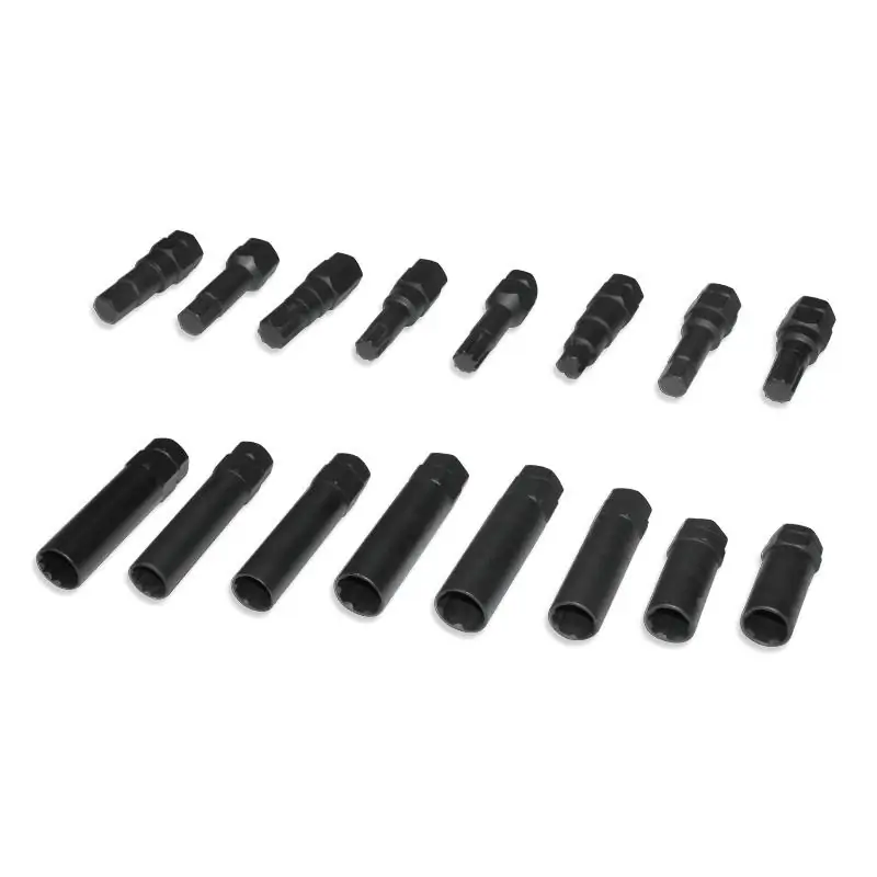 Zestaw nietypowych kluczy do kół