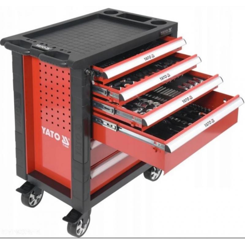 Wózek Warsztatowy Yato z wyposażeniem 177 elementów