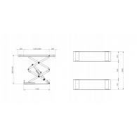 Podnośnik nożycowy Bestlift N35WPU-L DŁUGI 2040mm