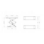 Podnośnik nożycowy Bestlift N35WPU-L DŁUGI 2040mm