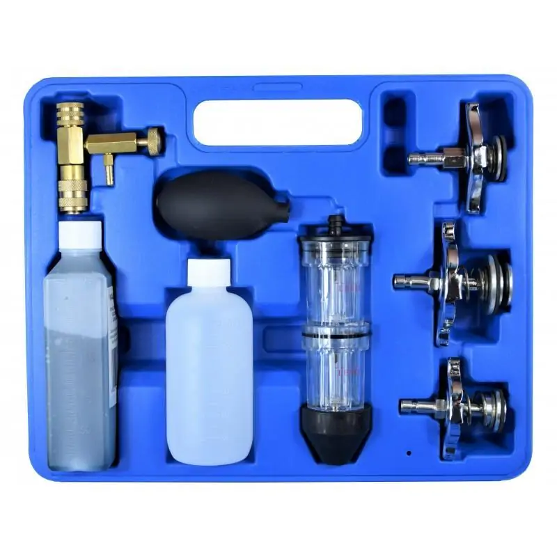 Zestaw do sprawdzania szczelności uszczelek pod głowicą z płynem CO2