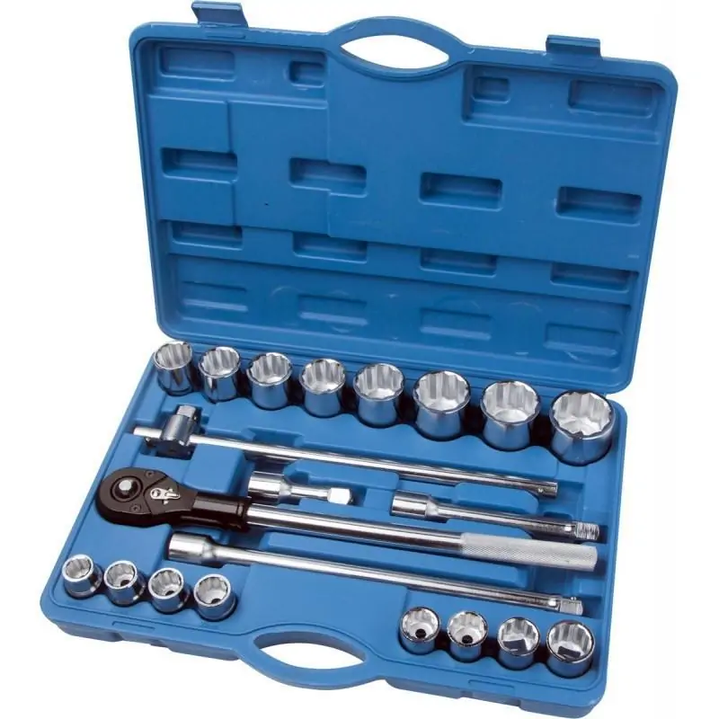 Zestaw narzędziowy 3/4 cala 12 kątne nasadki 19-50 mm