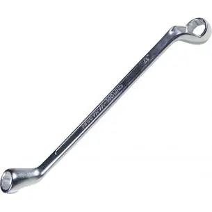 Klucz oczkowy odgięty 75°, 24x27 mm, poler