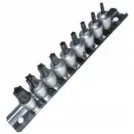 Nasadki pięciokątne TS10-TS50, 1/4'' z otworem