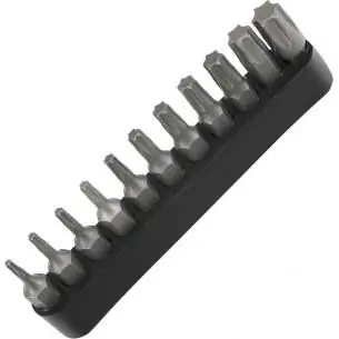 Bity, 11 szt., Torx T7-T46