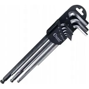 Klucze imbus 1.5-10 mm z kulką, 9 szt.