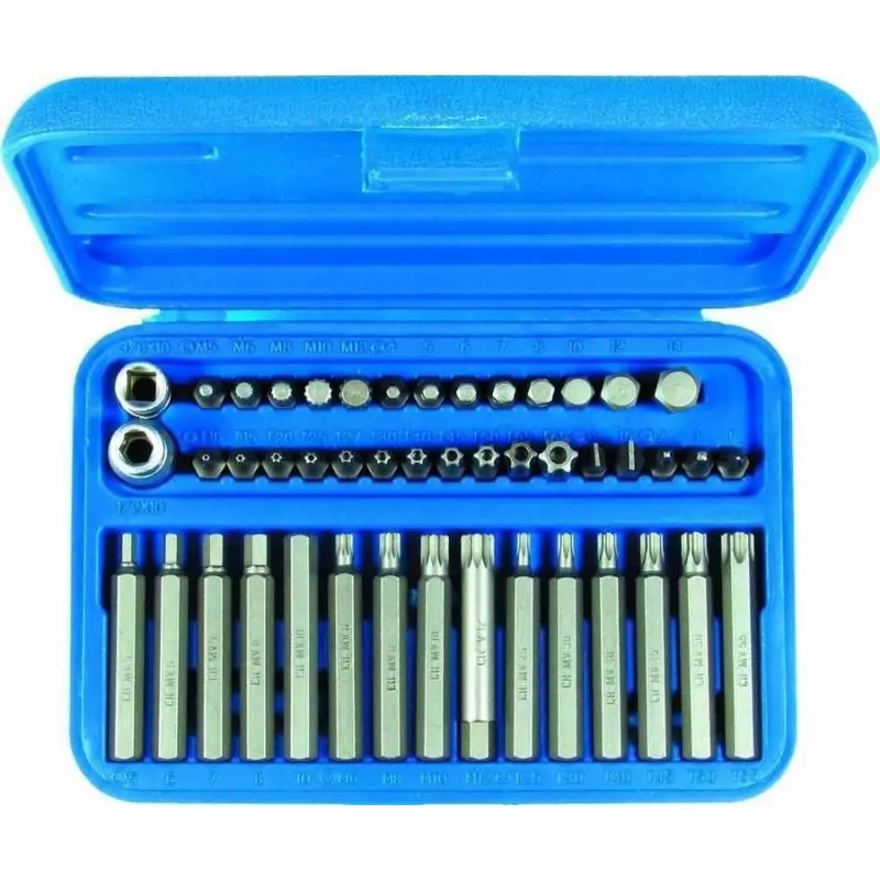 ZESTAW BITÓW TORX,PŁASKIE, KRZYŻAKOWE,IMBUS 46szt.