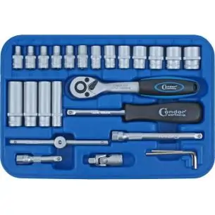 48 Narzędzi 1/4", 12-kątne