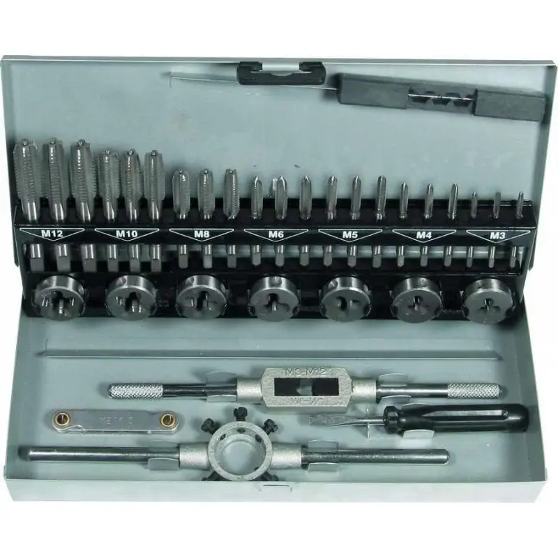 32 szt. narzędzi do gwintowania M3-M12