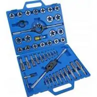 45 szt. narzędzi do gwintowania 1/4''-1"